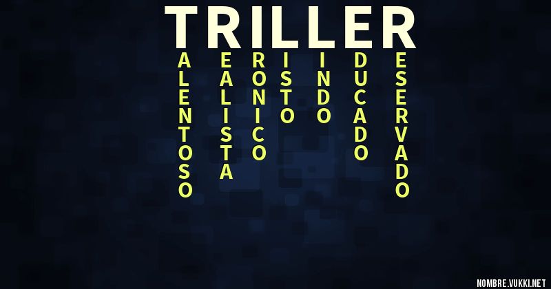 Acróstico triller