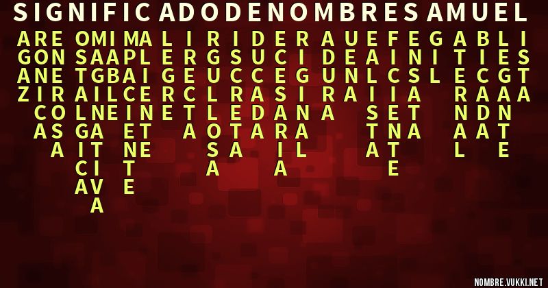 Acróstico significado de nombre samuel