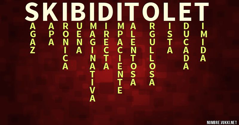 Acróstico skibiditolet