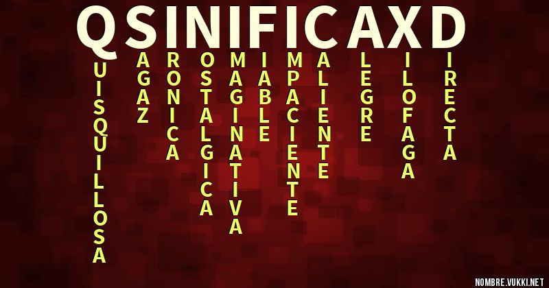 Acróstico q sinifica xd