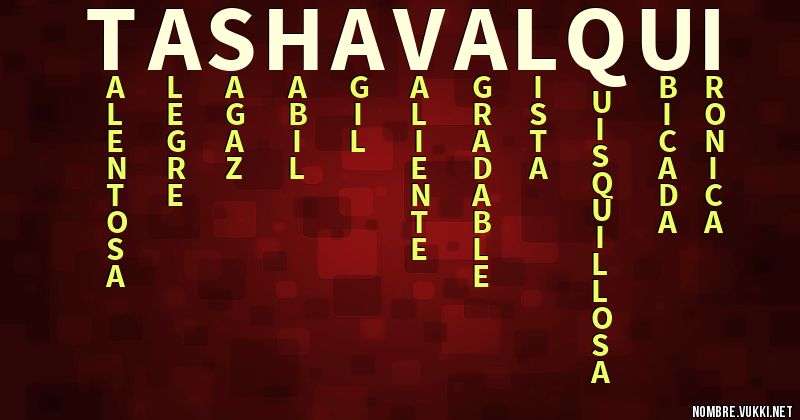 Acróstico tasha  valqui