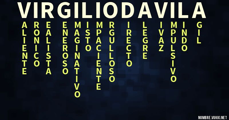 Acróstico virgilio davila