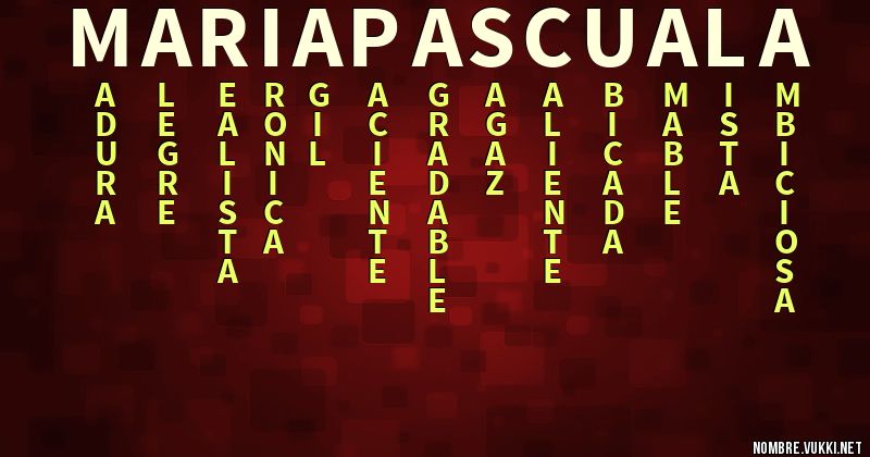 Acróstico maria pascuala