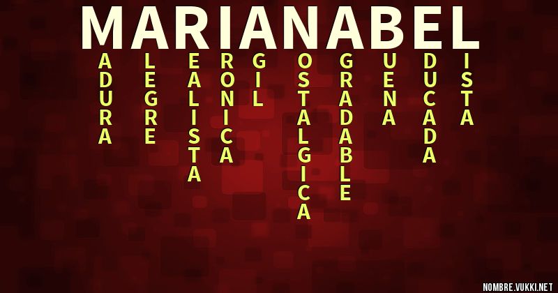 Acróstico marianabel