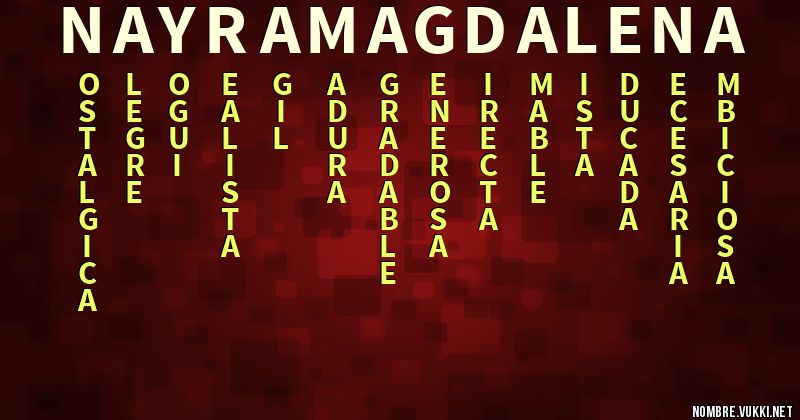 Acróstico nayra magdalena