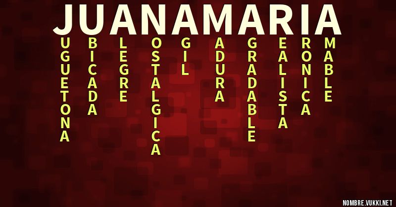 Acróstico juana maría