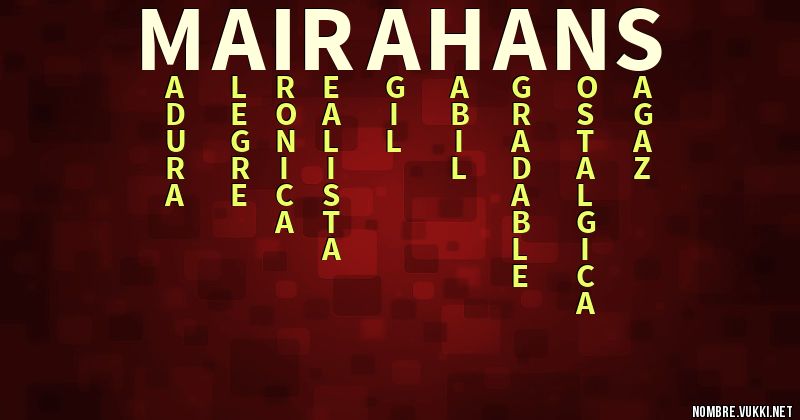 Acróstico mairahans