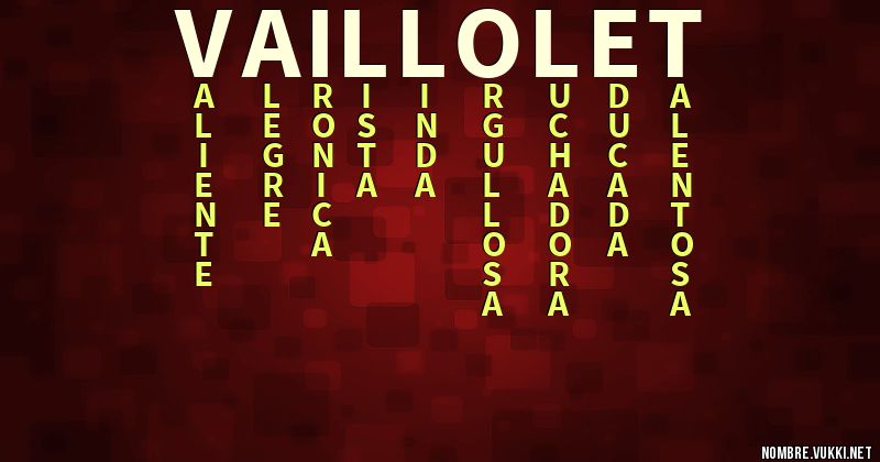 Acróstico vaillolet