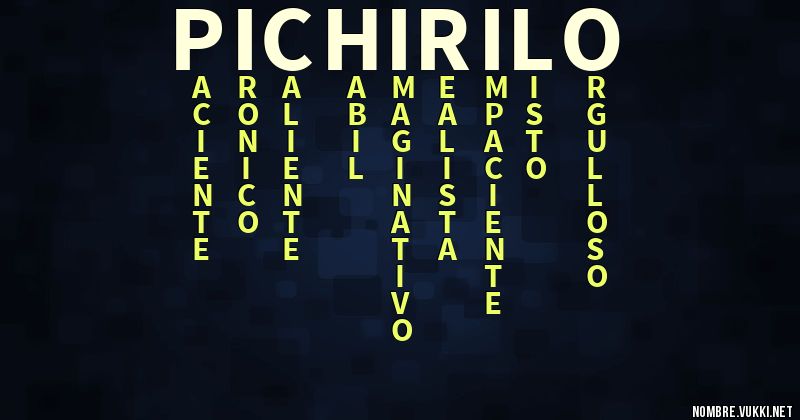 Acróstico pichirilo