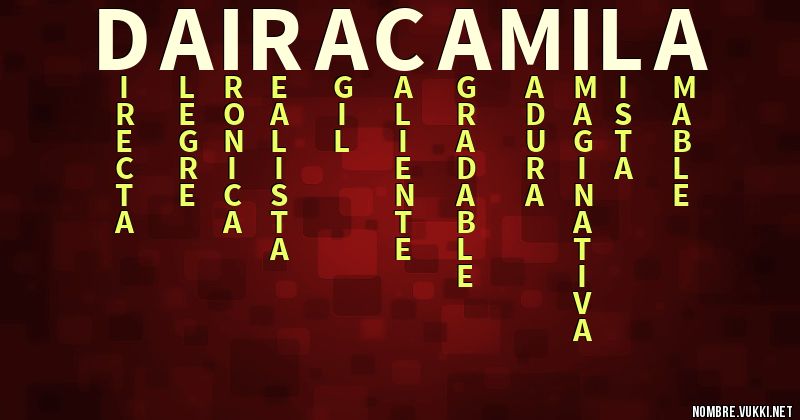 Acróstico daira camila