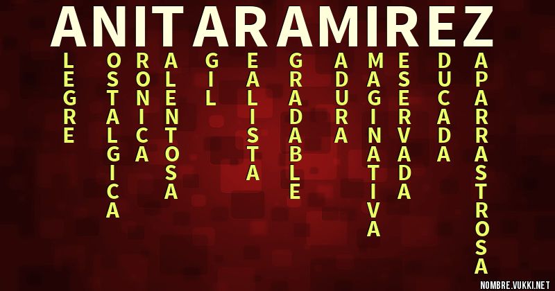 Acróstico anita. ramirez