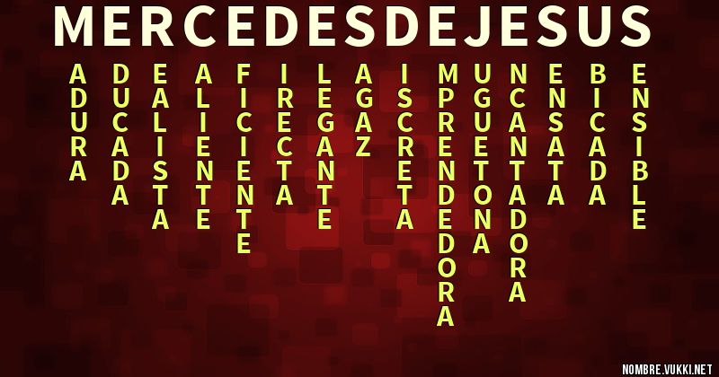 Acróstico mercedes de jesus