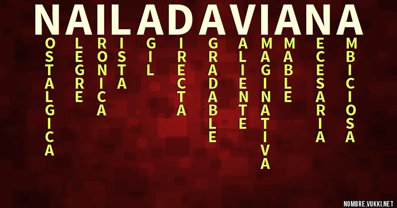 Acróstico naila daviana