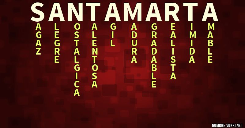 Acróstico santa marta