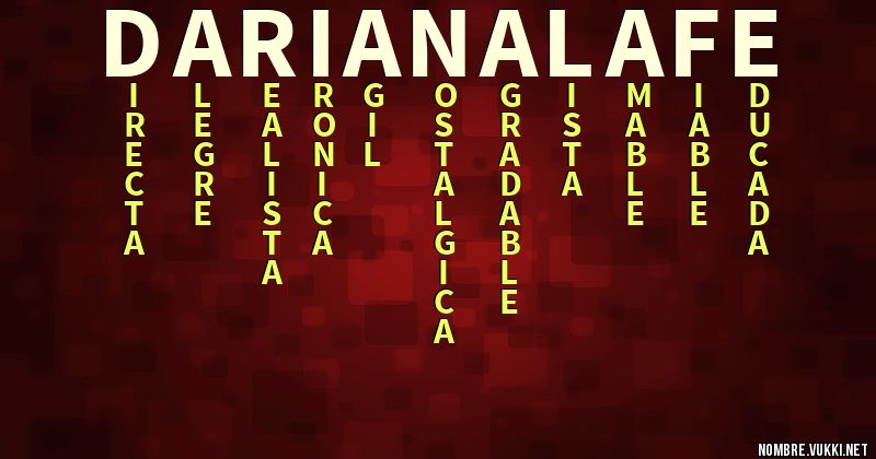 Acróstico dariana la fe
