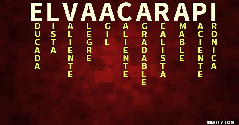 Acróstico elva acarapi