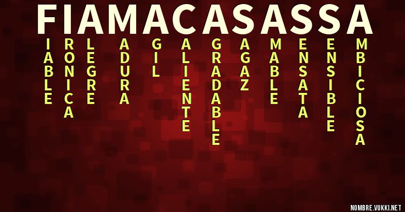 Acróstico fiama casassa