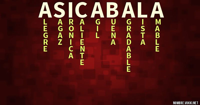 Acróstico asicabala