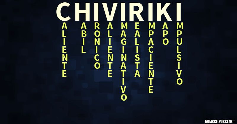 Acróstico chiviriki