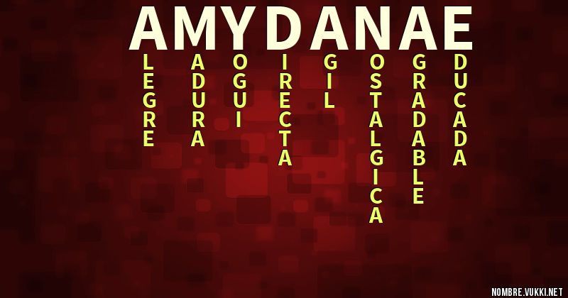 Acróstico amy danae