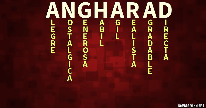 Acróstico angharad
