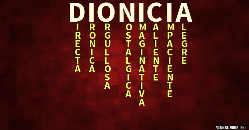 Acróstico dionicia