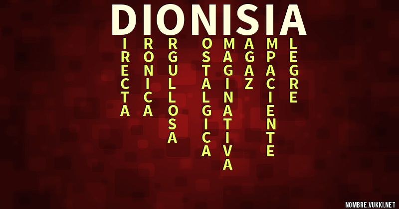 Acróstico dionisia