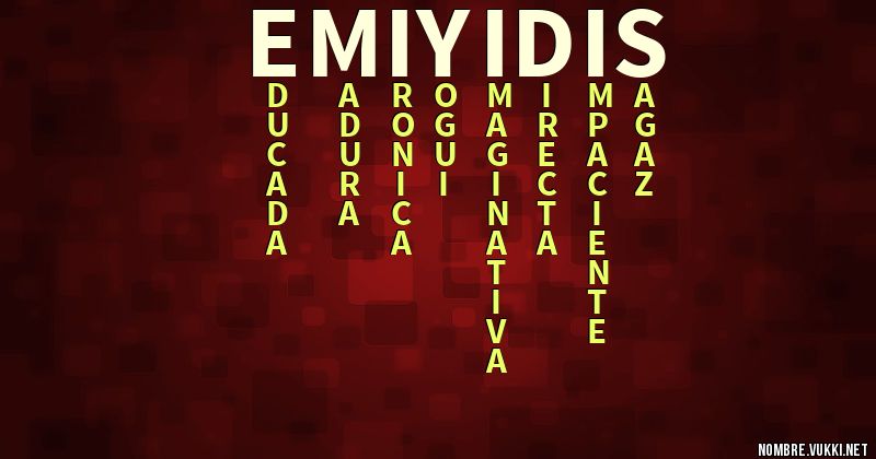 Acróstico emi y idis