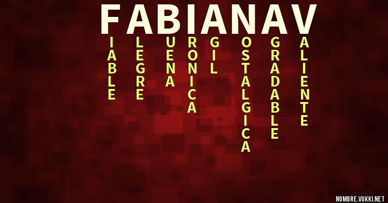 Acróstico fabiana v
