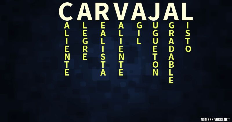 Acróstico carvajal