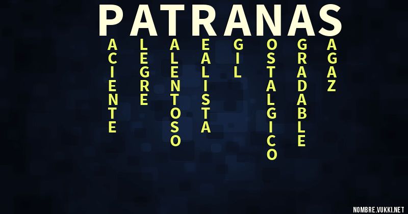 Acróstico patrañas