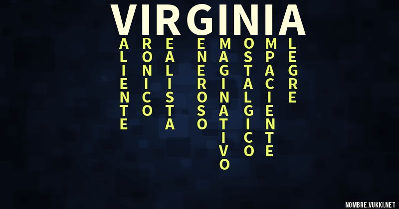 Acróstico virginia