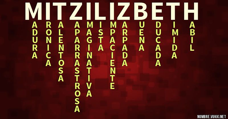 Acróstico mitzi lizbeth