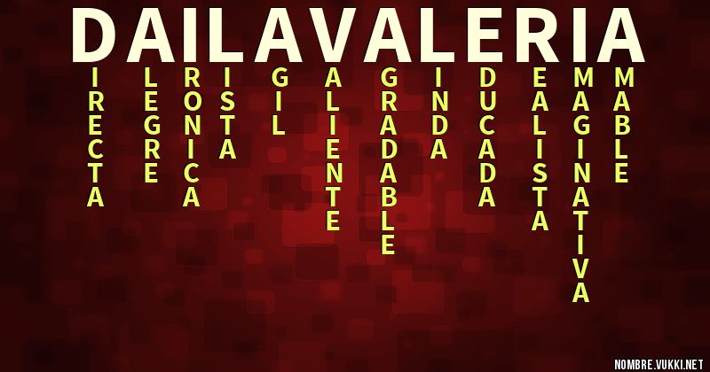 Acróstico daila valeria