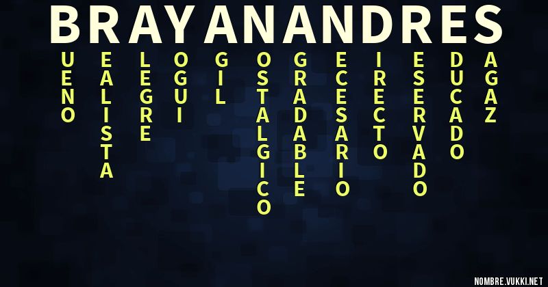 Acróstico brayan andres