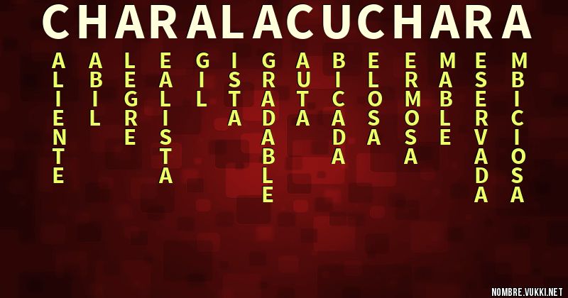 Acróstico chara la cuchara