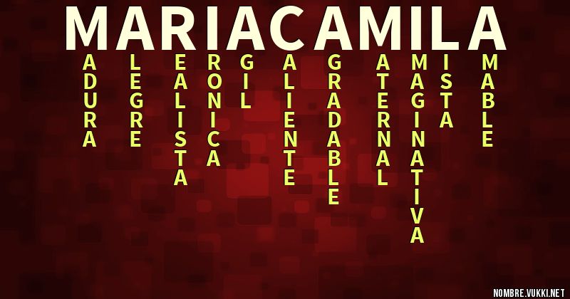 Acróstico maría camila