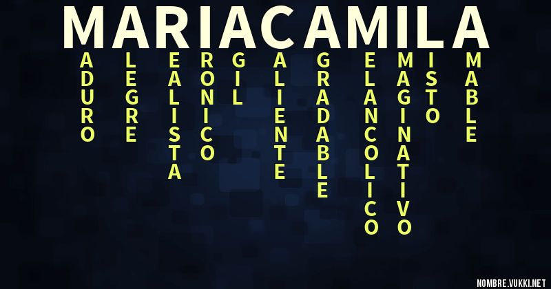 Acróstico maria camila
