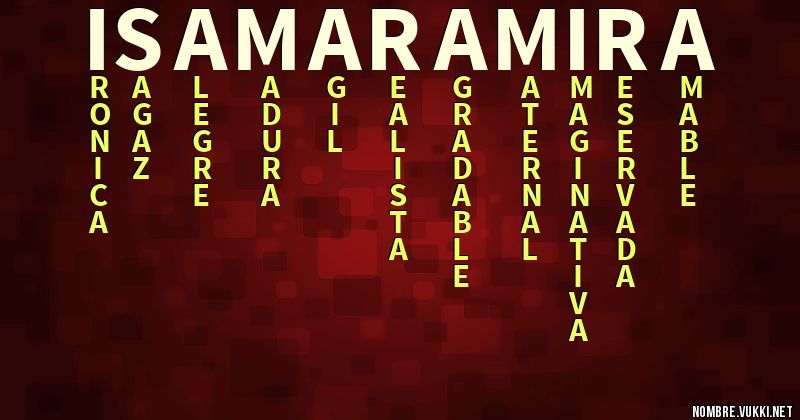 Acróstico isamar amira