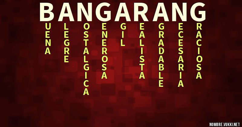 Acróstico bangarang