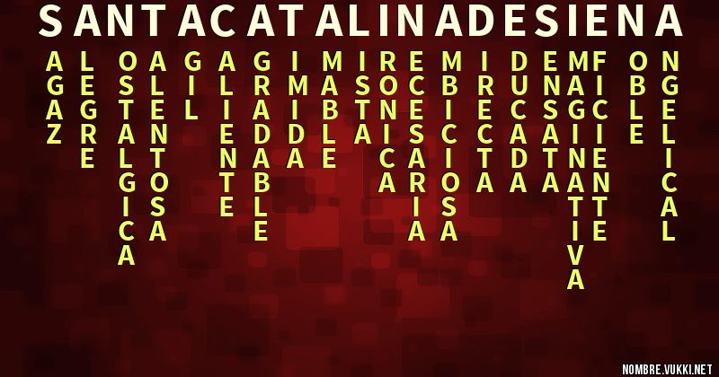 Acróstico santa catalina de siena