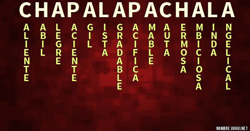 Acróstico chapalapachala