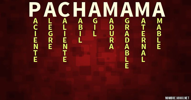 Acróstico pachamama