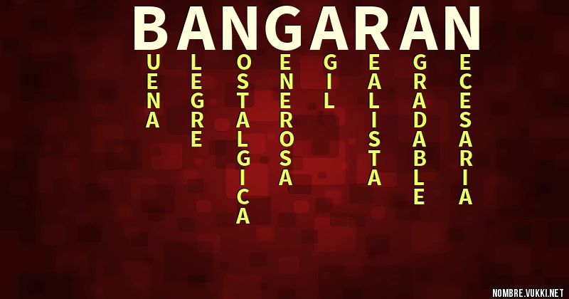 Acróstico bangaran