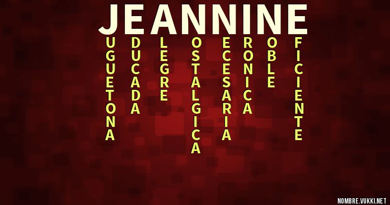 Acróstico jeannine