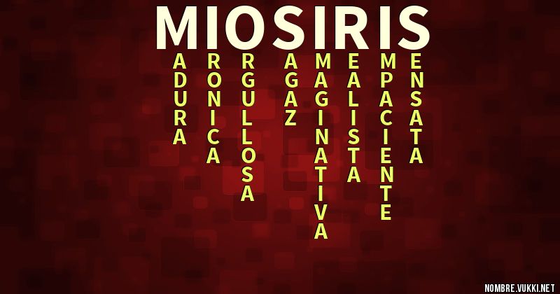 Acróstico miosiris