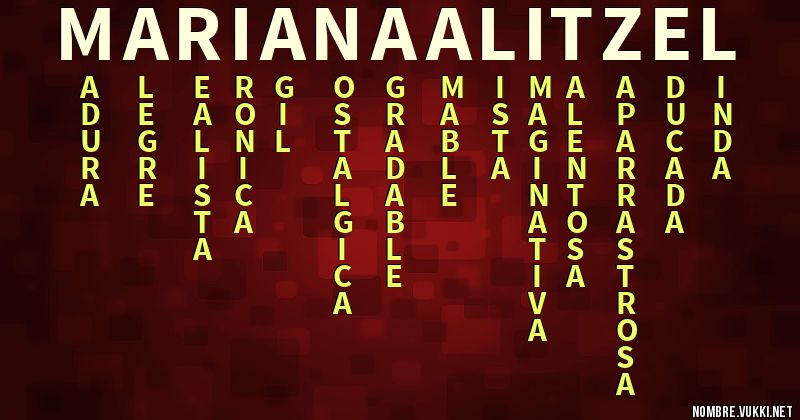 Acróstico mariana alitzel