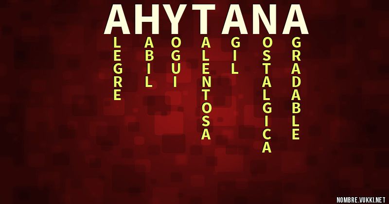 Acróstico ahytana