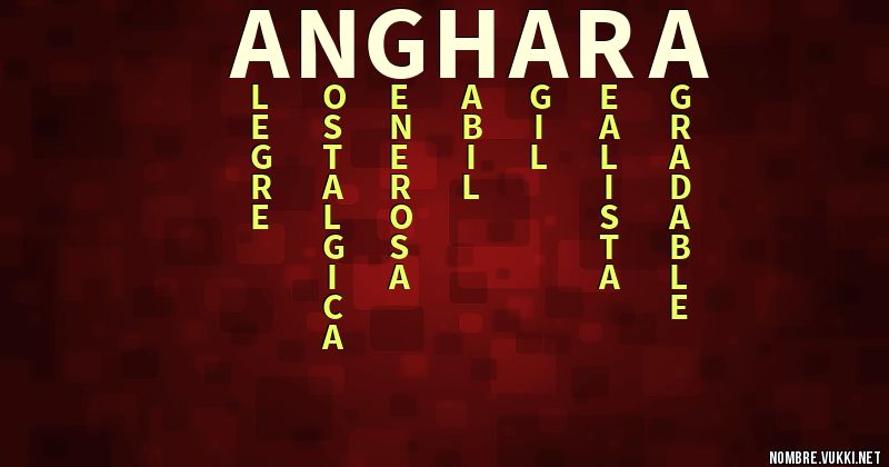 Acróstico anghara