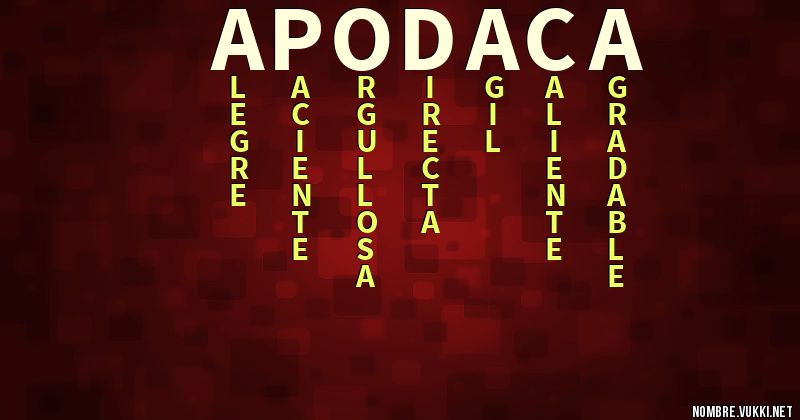 Qué significa apodaca